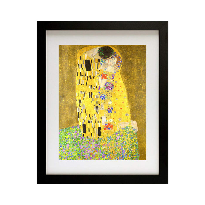 The Kiss by Gustav Klimt Framed Art Canvas Prints
