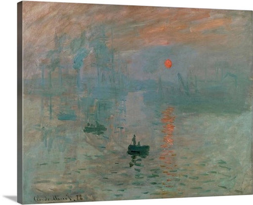 Impression Sunrise by Claude Monet Canvas Classic Artwork