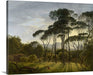 Italian Landscape with Umbrella Pines by Hendrik Voogd Canvas Classic Artwork