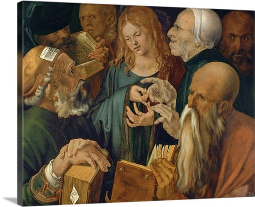Jesus among the Doctors by Albrecht Durer Canvas Classic Artwork