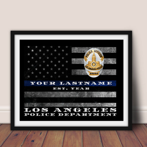 Los Angeles police department Police officer gift Thin Blue line lapd