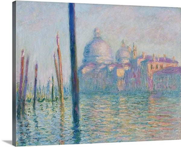 Le Grand Canal by Claude Monet Canvas Classic Artwork
