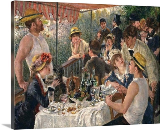 Luncheon of the Boating Party by Pierre Auguste Renoir Canvas Classic Artwork