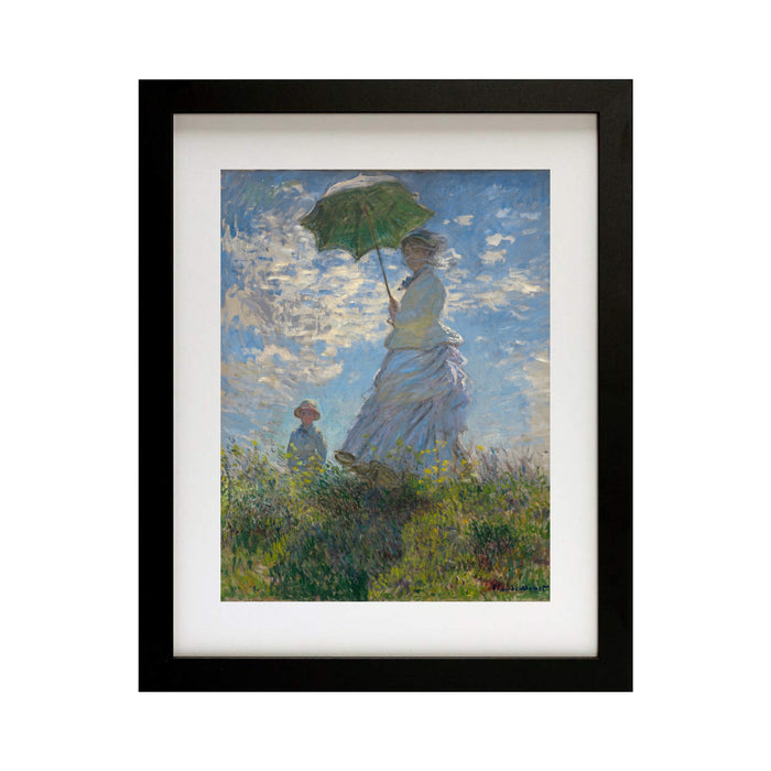 Woman with a Parasol by Claude Monet Classic Framed Art Canvas Prints