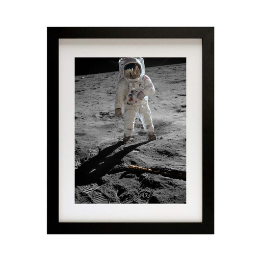 Apollo 11 Astronaut Space Walk Moon Framed art print decor Vertical - Modern Memory Design Picture frames - New Jersey Frame shop custom framing