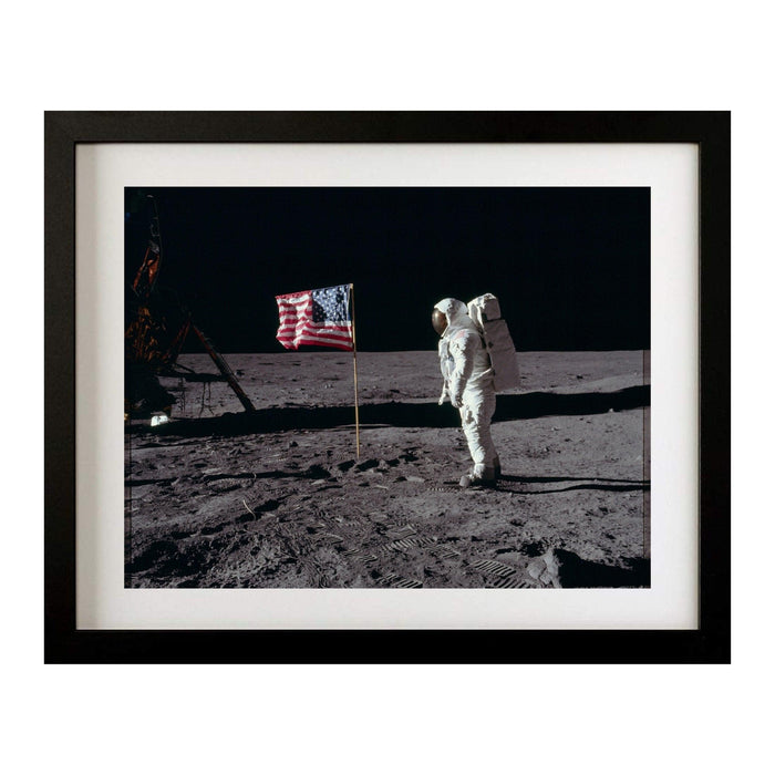 Apollo 11 Moonwalk Framed art print decor - Modern Memory Design Picture frames - New Jersey Frame shop custom framing