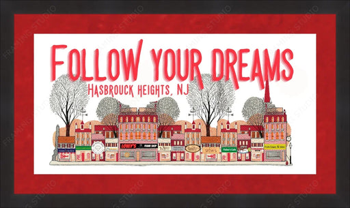 The Boulevard Hasbrouck Heights New Jersey Framed Art
