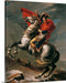 Napoleon Crossing the Alps by Jacques-Louis David Canvas Classic Artwork
