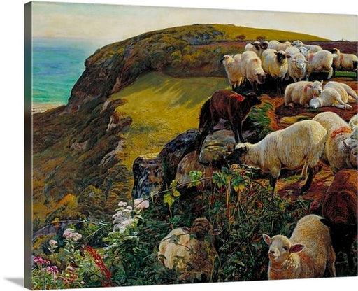Our English Coasts by William Holman Hunt Canvas Classic Artwork