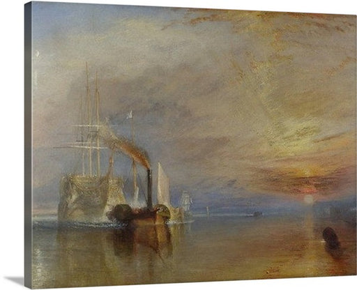 The Fighting Téméraire by William Turner Canvas Classic Artwork
