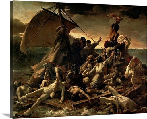 The Raft of the Medusa by Théodore Géricault Framed Canvas Canvas Classic Artwork