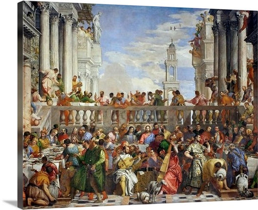 The Wedding at Cana by Paolo Veronese Canvas Classic Artwork