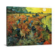 The Red Vineyards by Vincent Van Gogh Framed Classic Art Canvas
