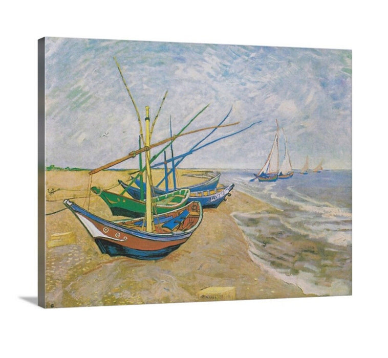 Boats at Saintes Maire by Vincent Van Gogh beach Boats Ships - Modern Memory Design Picture frames - New Jersey Frame shop custom framing
