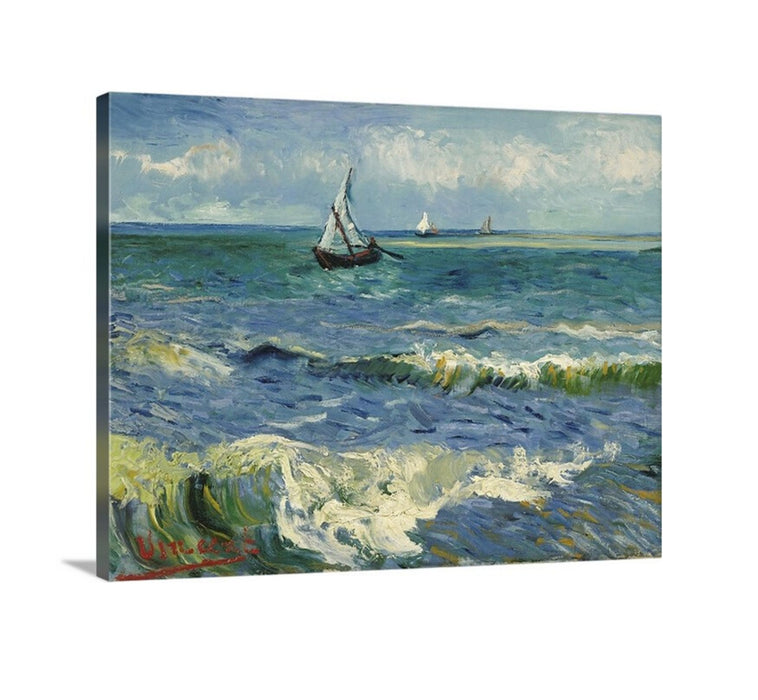 The Sea at Les Saintes Maries de la Mer by Vincent Van Gogh art