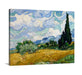 Wheat Field with Cypresses by Vincent Van Gogh Classic Art Canvas