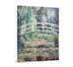 Claude Monet Water Lily Pond Japanese Bridge Classic Art Canvas Frame