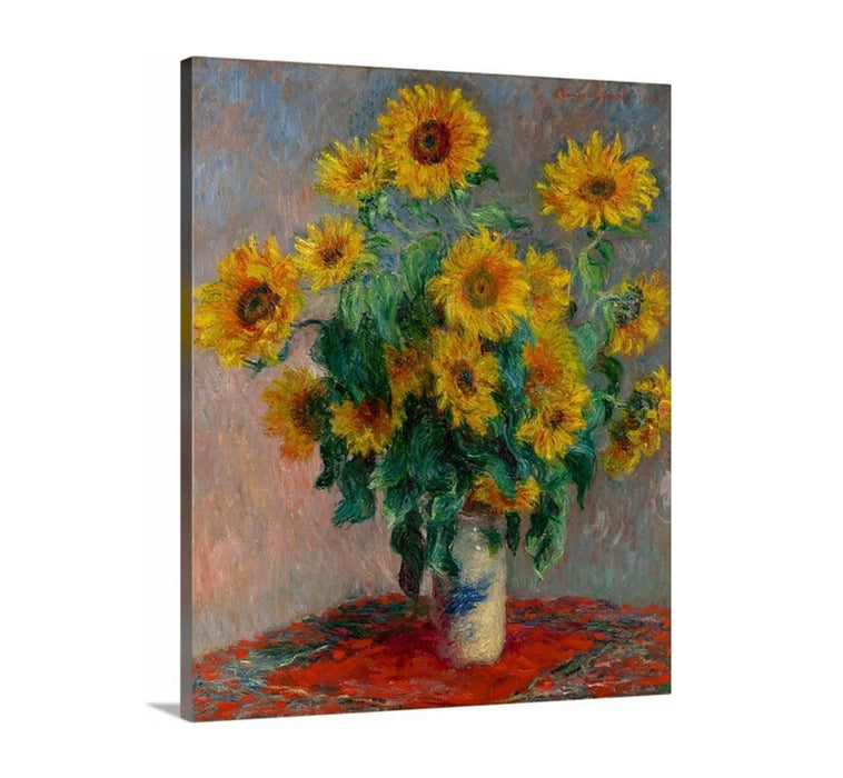 Sunflowers by Claude Monet Classical Framed Art Canvas Prints