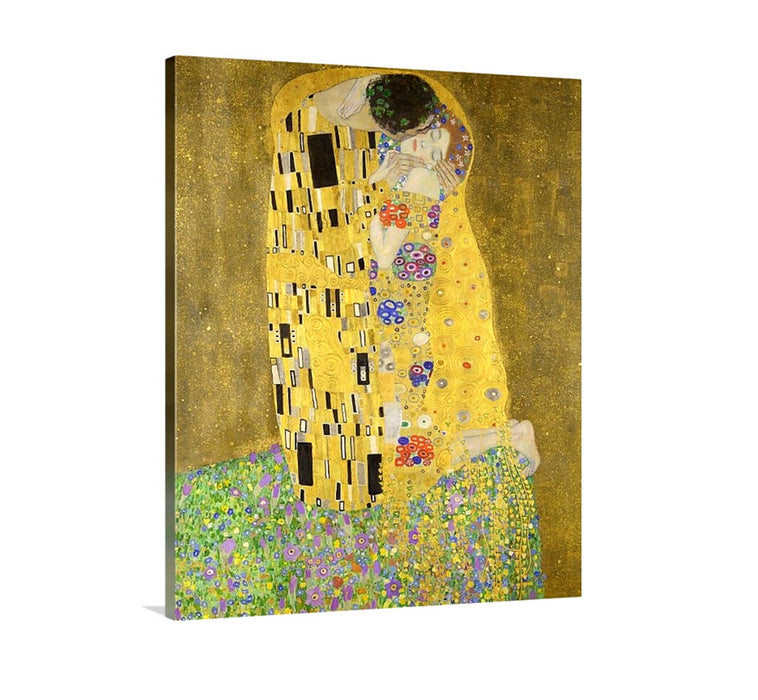 The Kiss by Gustav Klimt Framed Art Canvas Prints