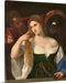 Woman with a Mirror by Titian Canvas Classic Artwork