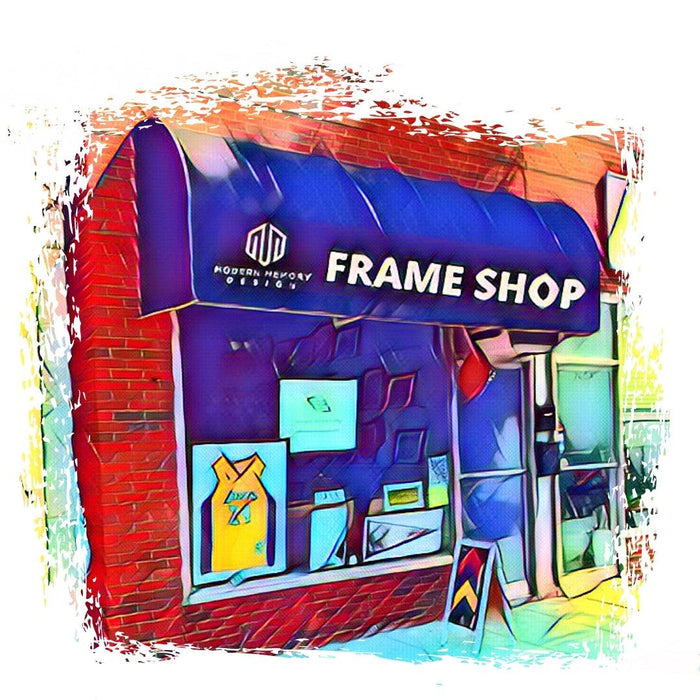 Alphabet framed Canvas - Modern Memory Design Picture frames - New Jersey Frame shop custom framing