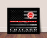 Chicago Fire Department Thin Red Line Flag for firefighter firemen