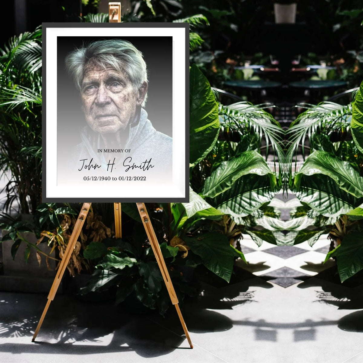 Rectangular Funeral Frame Personalized Funeral Memorial Frame | 18x24 Sympathy