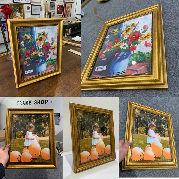 Gold Ornate 48x15 Picture Frame Vintage 48x15 Frame 48 x 15