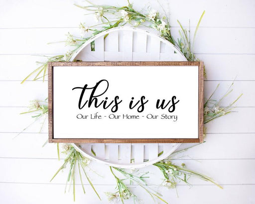 This is us farmhouse wood Signs rustic wood Signs wall decor