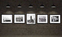 Artwork New York city art prints framed Set of 5 Black and White vintage photography wall art decor Hasbrouck Heights New Jersey frame shop ModernMemorydesign.com