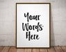 Quote poster Print sign wall art Frame Typography Work Office Décor 