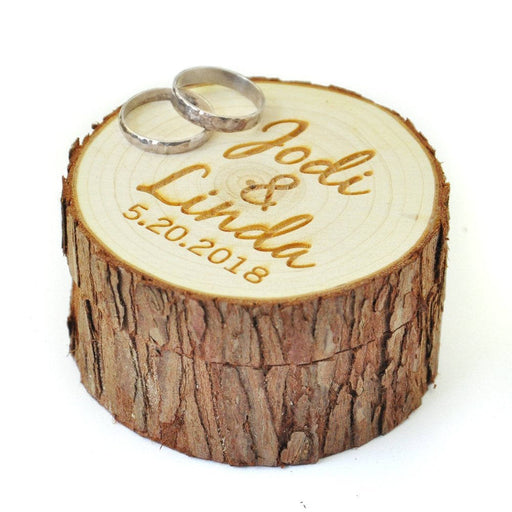 Wedding Wood Ring Box