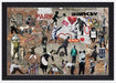 Banksy Mural Graffiti Street Art Collage - Modern Memory Design Picture frames - New Jersey Frame shop custom framing