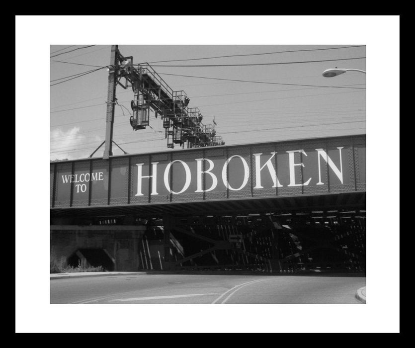 Hoboken nj framed wall Art poster print Set of 3