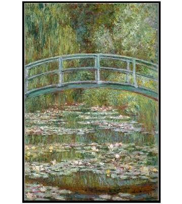 Pink Harmony picture frame art poster print Claude Monet