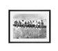 New york City Black white photography lunch on a bean frame wall art
