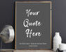 Favorite quote poster print and framed art décor poem text 