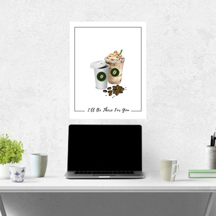 Coffee sign poster print But first coffee sign