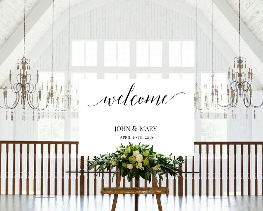 Wedding Welcome Sign 20x30inch