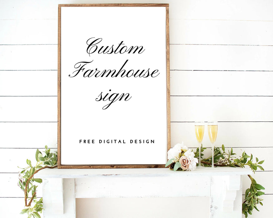 farmhouse wood Signs personalized wooden home decor shabby chic art