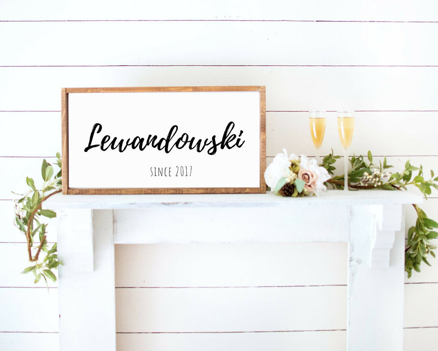 Farmhouse Name Signs for rustic decor