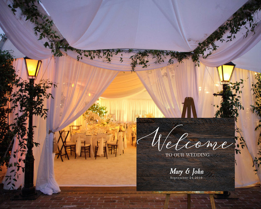 Wedding Welcome Sign 20x30inch