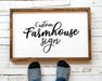 Farmhouse Perosnalized wooden sign framed