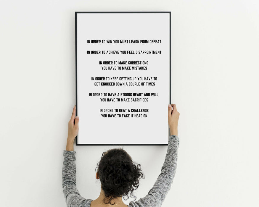 Custom Quote Print Personalized Art Print sign Poster picture frame