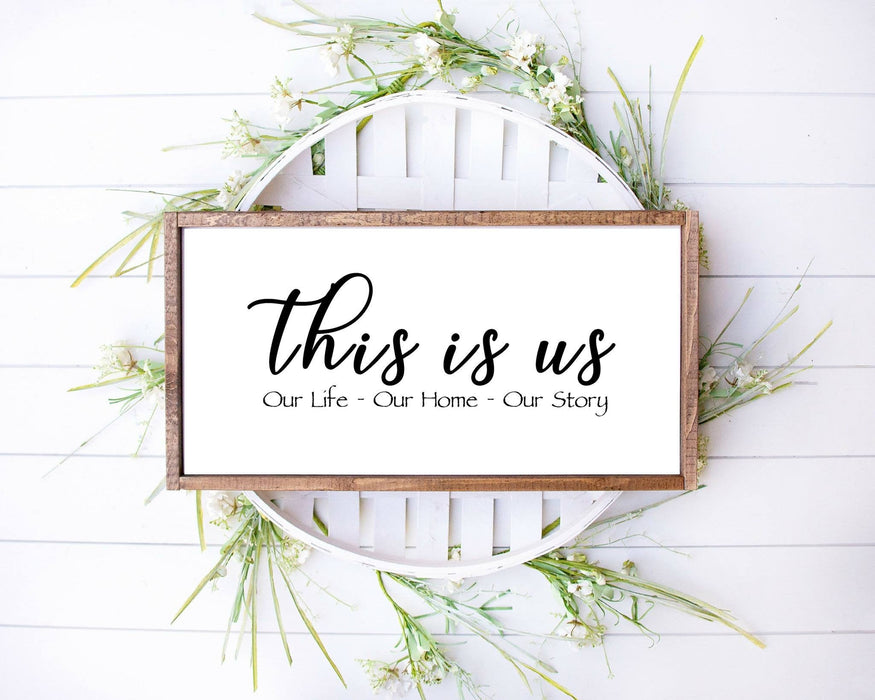 This is us rustic wood Signs for rustic farmhouse decor