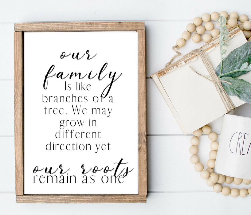 Our Family Modern Farmhouse Wood Signs