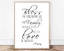 Bless the food before us farmhouse rustic wood Signs for kitchen - Modern Memory Design Picture frames - New Jersey Frame shop custom framing
