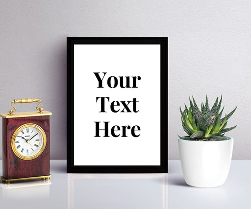 picture frame print Custom quote text wall art