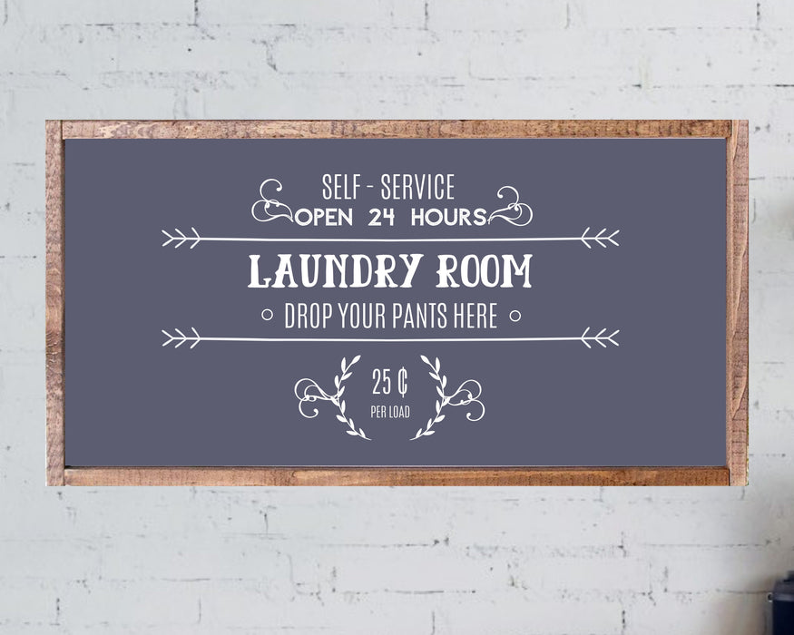 laundry room wood sign farmhouse rustic décor custom made