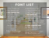 Custom typography Framed wall art poster print